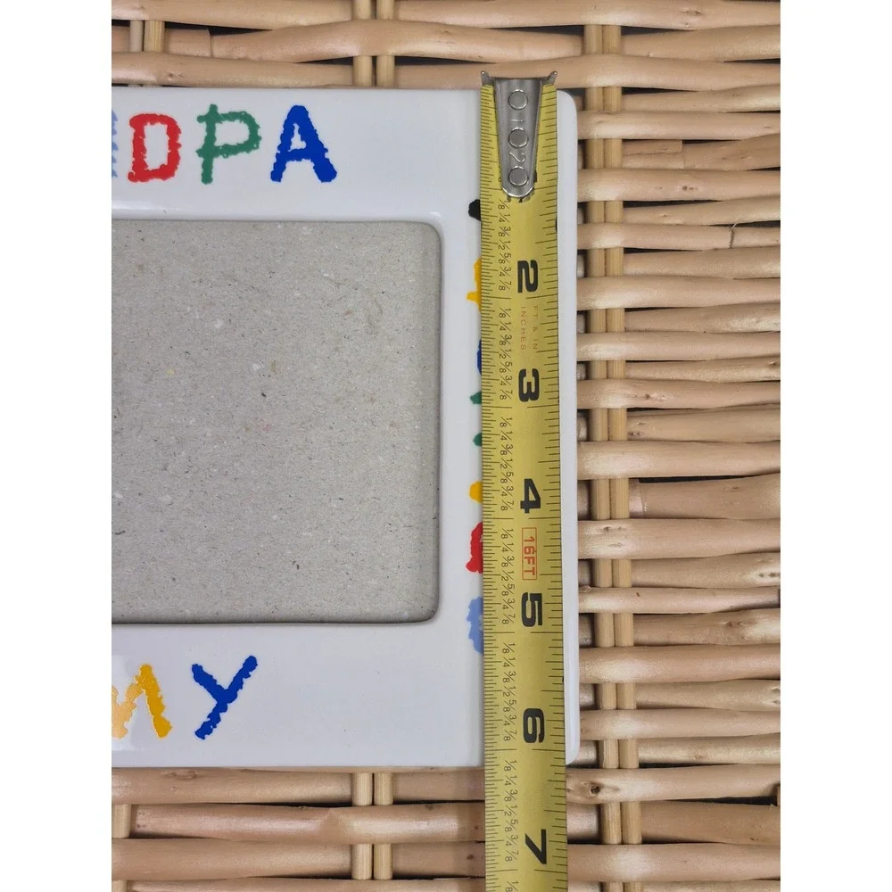 Grandpa Grandma I Love My Grandpa 4x6 Picture Frame Open Front Tabletop Gift